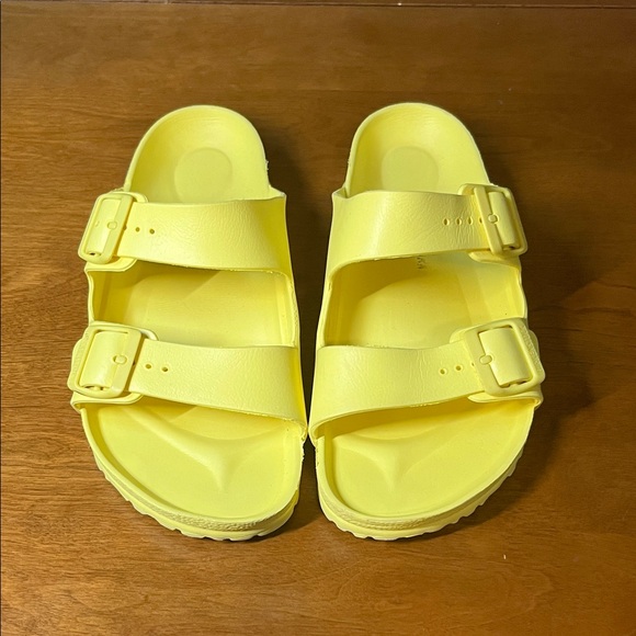 Birkenstock EVA  Yellow Arizona Double Buckle Sandals Size 42 or 11 11.5 - Picture 1 of 11